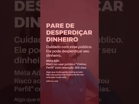 Thumbnail dedicado do Blog Difusão Web sobre Vale a pena criar um público de quem visitou o perfil no Meta Ads?